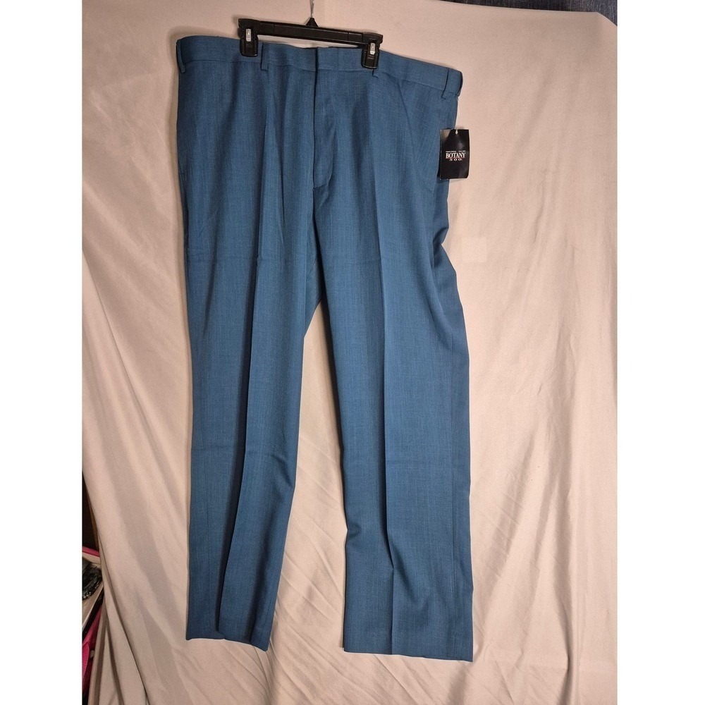 Botany 500 Mens Dress Pants Blue Classic Fit New With Tags Size 42 L